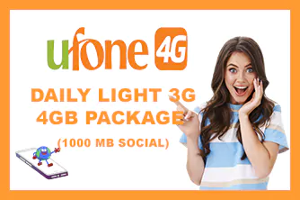 Ufone Daily Light 3G 4GB Package