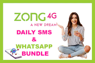 Zong Daily SMS and WhatsApp Bundle