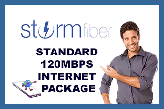 StormFiber 120 Mbps Internet Package