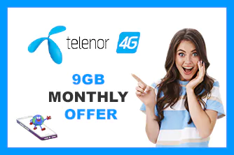 Telenor 9GB Monthly Offer