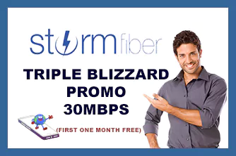StormFiber Triple Blizzard Promo 30mbps