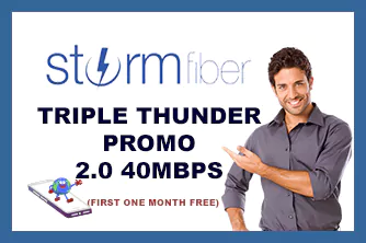 StormFiber Triple Thunder Promo 2-0 40mbps