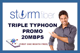 StormFiber Triple Typhoon Promo 20mbps